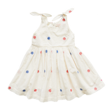 Pink Chicken Taylor Dress - Red & Blue Polka Dot - Let Them Be Little, A Baby & Children's Clothing Boutique