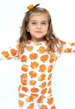 Little Pajama Co. Long Sleeve 2 Piece Set - Pumpkins - Let Them Be Little, A Baby & Children's Clothing Boutique