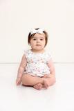 Nola Tawk Organic Muslin Sunsuit - Confetti Hearts - Let Them Be Little, A Baby & Children's Clothing Boutique