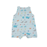Angel Dear Muslin Shortie Romper - Undersea Stripe - Let Them Be Little, A Baby & Children's Clothing Boutique
