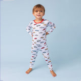 Macaron + Me Long Sleeve Toddler PJ Set - Vintage Cars - Let Them Be Little, A Baby & Children's Clothing Boutique