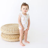 Parz by Posh Peanut Ruffled Cap Sleeve Bubble Romper - Vadim - Let Them Be Little, A Baby & Children's Clothing Boutique