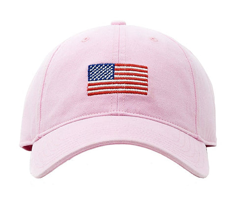 Harding Lane Kids Hat - American Flag on Light Pink - Let Them Be Little, A Baby & Children's Clothing Boutique