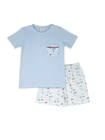 Lullaby Set Charlie Short Set - Car - Let Them Be Little, A Baby & Children's Clothing Boutique