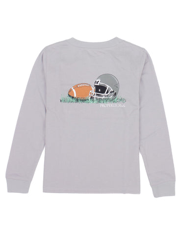Properly Tied Long Sleeve Signature Tee - Football - Let Them Be Little, A Baby & Children's Clothing Boutique