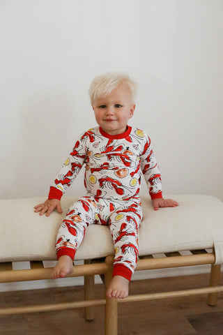 Southern Sleepies Bamboo Pajama Set - Crawfish - Let Them Be Little, A Baby & Children's Clothing Boutique