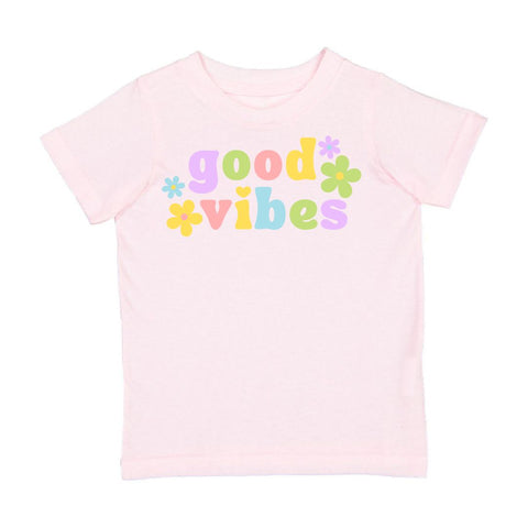 Sweet Wink Short Sleeve Shirt - Good Vibes Ballet Pink - Let Them Be Little, A Baby & Children's Clothing Boutique
