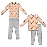 Macaron + Me Long Sleeve Toddler PJ Set - Halloween Friends PRESALE - Let Them Be Little, A Baby & Children's Clothing Boutique