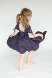 Ollie Jay Winnie Dress - Navy Stars - Let Them Be Little, A Baby & Children's Clothing Boutique