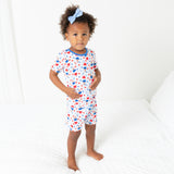 Macaron + Me Short Sleeve with Shorts Toddler PJ Set - Patriotic Ice Cream - Let Them Be Little, A Baby & Children's Clothing Boutique