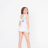 Shade Critters One Piece Fringe Back - Neon Tie Dye - Let Them Be Little, A Baby & Children's Clothing Boutique