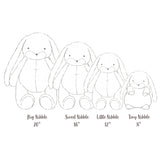 Bunnies by the Bay Stuffed Animal - Little Nibble 12" Bunny Gray - Let Them Be Little, A Baby & Children's Clothing Boutique
