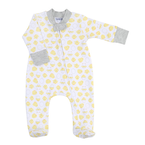 Magnolia Baby Printed Zipper Footie - Hatchlings - Let Them Be Little, A Baby & Children's Clothing Boutique