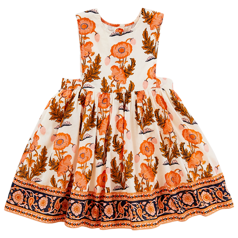 Pink Chicken Piper Dress - Sunset Block Print - Let Them Be Little, A Baby & Children's Clothing Boutique