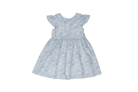 The Oaks Apparel Dress - Fallon Blue Floral - Let Them Be Little, A Baby & Children's Clothing Boutique
