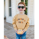 Sweet Wink Long Sleeve Sweatshirt - Thankful Dude Mustard - Let Them Be Little, A Baby & Children's Clothing Boutique