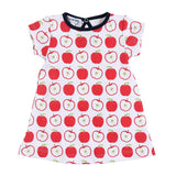 Magnolia Baby Printed Short Sleeve Toddler Dress - A is for Apple - Let Them Be Little, A Baby & Children's Clothing Boutique