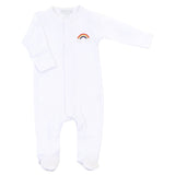 Magnolia Baby Embroidered Footie - Rainbow Baby - Let Them Be Little, A Baby & Children's Boutique