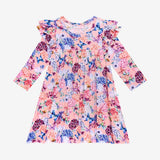 Posh Peanut 3/4 Sleeve Flutter Dress - Lyric - Let Them Be Little, A Baby & Children's Clothing Boutique