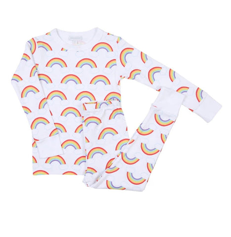 Magnolia Baby Long Sleeve PJ Set - My Rainbow - Let Them Be Little, A Baby & Children's Boutique