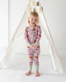 Kiki + Lulu Zip Romper w/ Convertible Foot - Camping Lavender - Let Them Be Little, A Baby & Children's Clothing Boutique