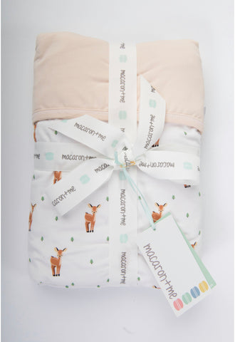 Macaron + Me Stroller Blanket - Sweet Deer / Sugar Cookie - Let Them Be Little, A Baby & Children's Boutique