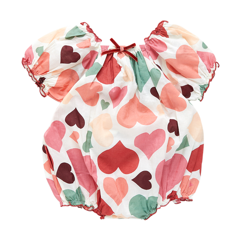 Pink Chicken Lexi Bubble - Vintage Hearts - Let Them Be Little, A Baby & Children's Clothing Boutique