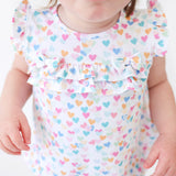 Parz by Posh Peanut Ruffled Cap Sleeve Bubble Romper - Lydia - Let Them Be Little, A Baby & Children's Clothing Boutique