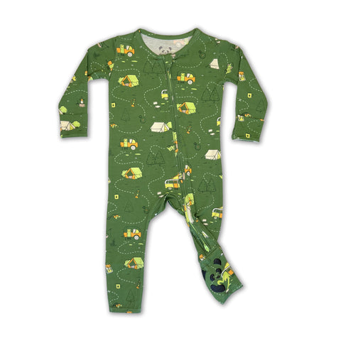 Bellabu Bear Convertible Footie - Camping - Let Them Be Little, A Baby & Children's Clothing Boutique