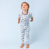 Macaron + Me Short Sleeve Toddler PJ Set - Go Fish - Let Them Be Little, A Baby & Children's Clothing Boutique