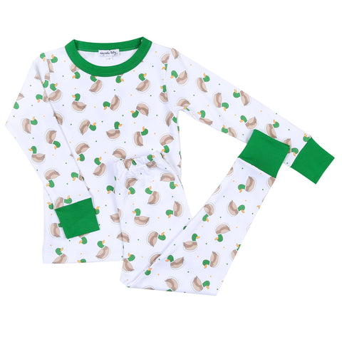 Magnolia Baby Long Sleeve PJ Set - Tiny Mallard - Let Them Be Little, A Baby & Children's Clothing Boutique