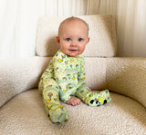 Bellabu Bear Convertible Footie - Easter Isle Green - Let Them Be Little, A Baby & Children's Clothing Boutique