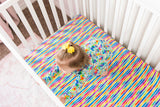 Ollee & Belle Crib Sheet - Candy Stripe - Let Them Be Little, A Baby & Children's Clothing Boutique
