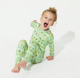 Bellabu Bear 2 piece PJ Set - Easter Isle Green - Let Them Be Little, A Baby & Children's Clothing Boutique