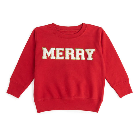 Sweet Wink Long Sleeve Sweatshirt - Merry Red - Let Them Be Little, A Baby & Children's Clothing Boutique