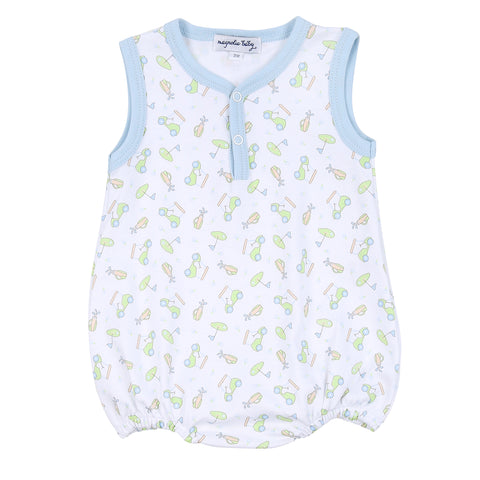 Magnolia Baby Printed Sleeveless Front Snap Bubble - On the Green - Let Them Be Little, A Baby & Children's Clothing Boutique