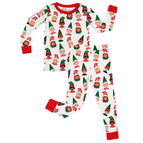 Hanlyn Collective Long Sleeve Loungie - Santa's Little Helper - Let Them Be Little, A Baby & Children's Clothing Boutique