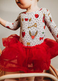 Kiki + Lulu Long Sleeve Toddler Dress w/ Tulle - Vintage Valentines - Let Them Be Little, A Baby & Children's Clothing Boutique