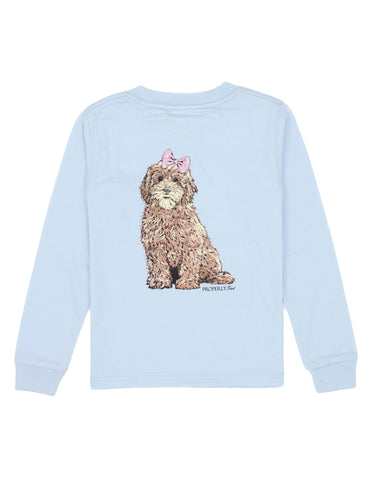 Properly Tied Long Sleeve Signature Tee - Goldendoodle - Let Them Be Little, A Baby & Children's Clothing Boutique