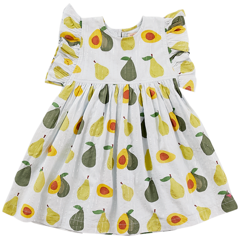 Pink Chicken Sarita Dress - Avocados & Pears - Let Them Be Little, A Baby & Children's Clothing Boutique