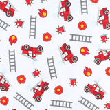Magnolia Baby Printed Zipper Footie - Sound The Alarm - Let Them Be Little, A Baby & Children's Clothing Boutique