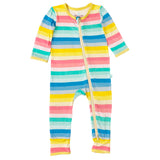 Macaron + Me Zipper Romper - Ombre Stripes - Let Them Be Little, A Baby & Children's Clothing Boutique
