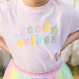 Sweet Wink Short Sleeve Shirt - Good Vibes Ballet Pink - Let Them Be Little, A Baby & Children's Clothing Boutique