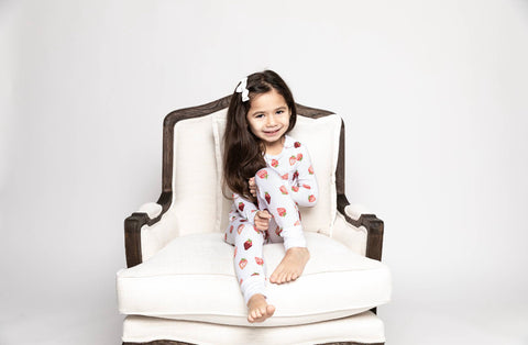 House of LooLous Long Sleeve 2 Piece PJ Set - I Love You Berry Much Strawberry - Let Them Be Little, A Baby & Children's Clothing Boutique