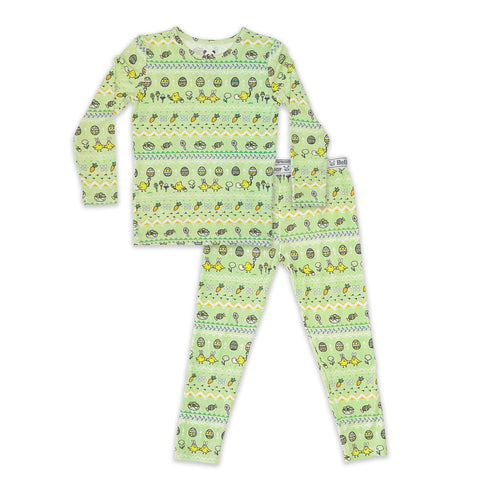 Bellabu Bear 2 piece PJ Set - Easter Isle Green - Let Them Be Little, A Baby & Children's Clothing Boutique
