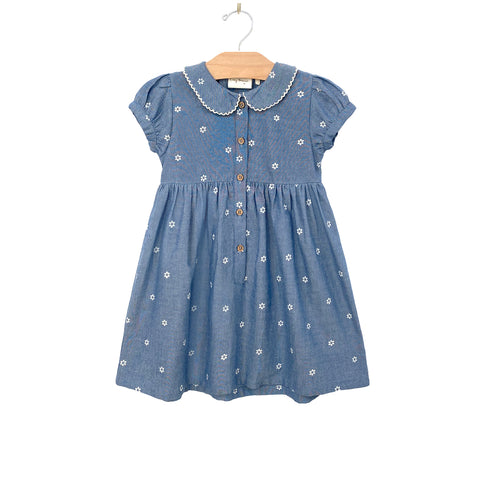 City Mouse Round Collar Dress - Daisies - Let Them Be Little, A Baby & Children's Clothing Boutique