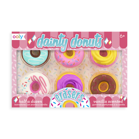 Ooly Erasers - Dainty Donuts Scented Pencil Erasers (set of 6) - Let Them Be Little, A Baby & Children's Boutique