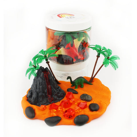 Earth Grown KidDoughs Dough-to-Go Kit - Dinosaur Volcano (Scented) - Let Them Be Little, A Baby & Children's Clothing Boutique