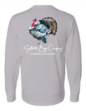 Saltwater Boys Co. Long Sleeve Tee - Watercolor Turkey Grey - Let Them Be Little, A Baby & Children's Clothing Boutique