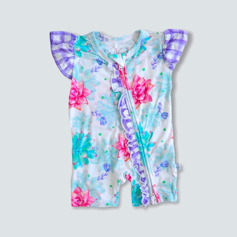 Ollee and Belle Short Romper - Amelia - Let Them Be Little, A Baby & Children's Clothing Boutique